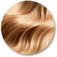 Closeup of wavy 2A hair curl pattern