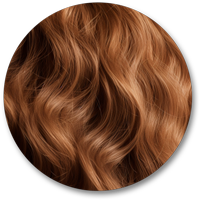 Closeup of wavy 2B hair curl pattern